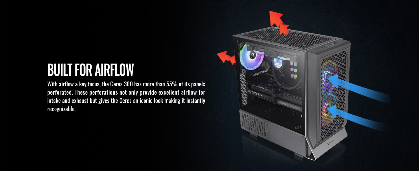 Thermaltake Ceres 300 Black Computer Case